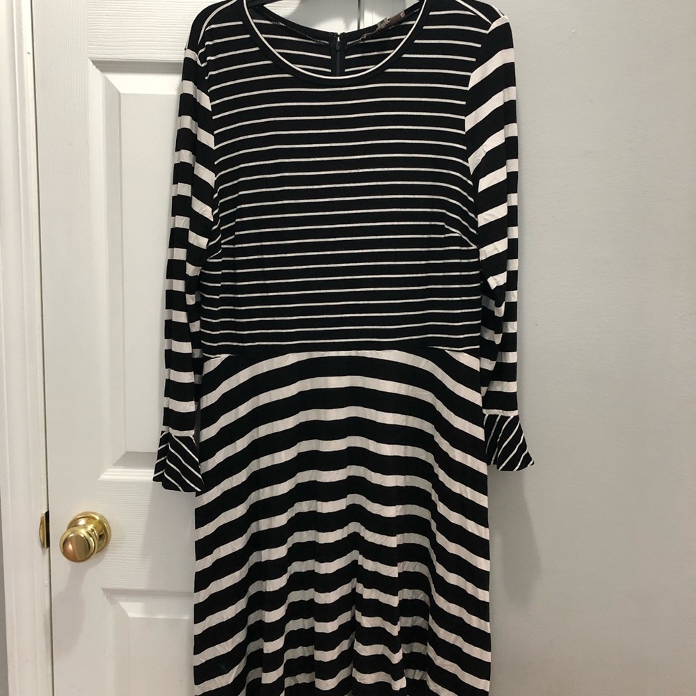 LOFT striped dress size 16